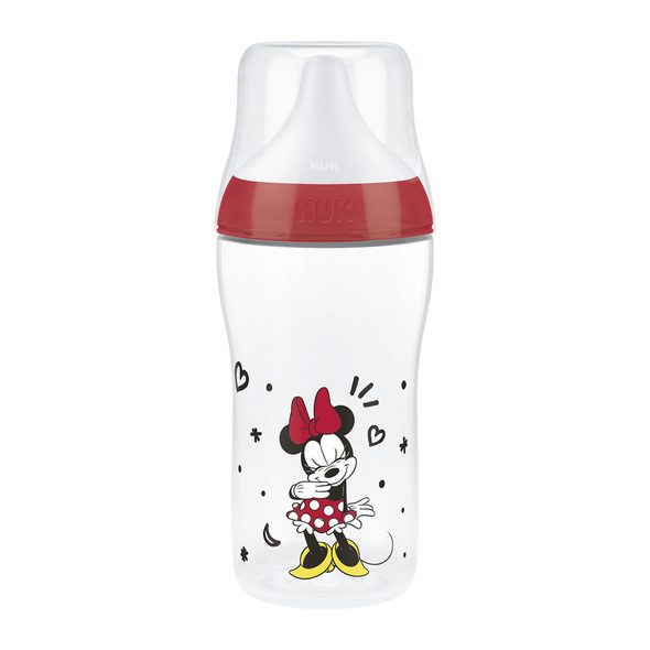 NUK PERFECT MATCH LÁHEV S KONTROLOU TEPLOTY DISNEY MINNIE RED 260ML - KOJENECKÉ LAHVE - KRMENÍ