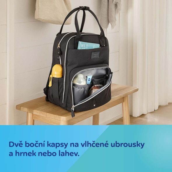 CANPOL BABIES MULTIFUNKČNÍ PŘEBALOVACÍ BATOH ČERNÝ - PŘEBALOVACÍ BATOHY - KOČÁRKY A PŘÍSLUŠENSTVÍ