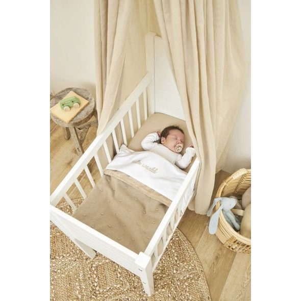 MEYCO DEKA MINI KNOTS FLEECE - SAND - DĚTSKÉ DEKY PRO MIMINKA - SPINKÁNÍ