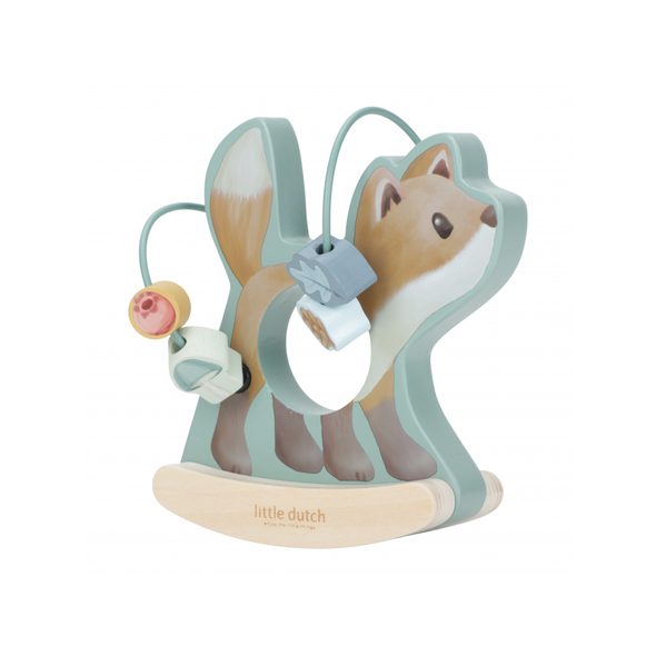 LITTLE DUTCH LIŠKA SE SPIRÁLOU DŘEVĚNÁ FOREST FRIENDS - MOTORICKÉ A HRY - PRO DĚTI