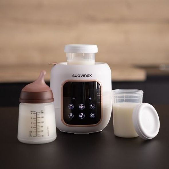 SUAVINEX SUAVINEX ELEKTRICKÁ OHŘÍVAČKA LÁHVÍ SE STERILIZÁTOREM 5 V 1 - OHŘÍVAČKY MLÉKA A STRAVY - KRMENÍ