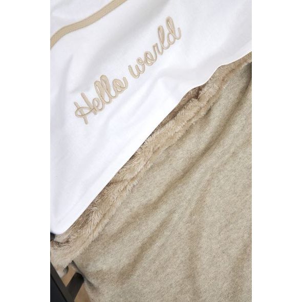 MEYCO DEKA KNIT BASIC FLEECE - SAND MELANGE - DĚTSKÉ DEKY PRO MIMINKA - SPINKÁNÍ