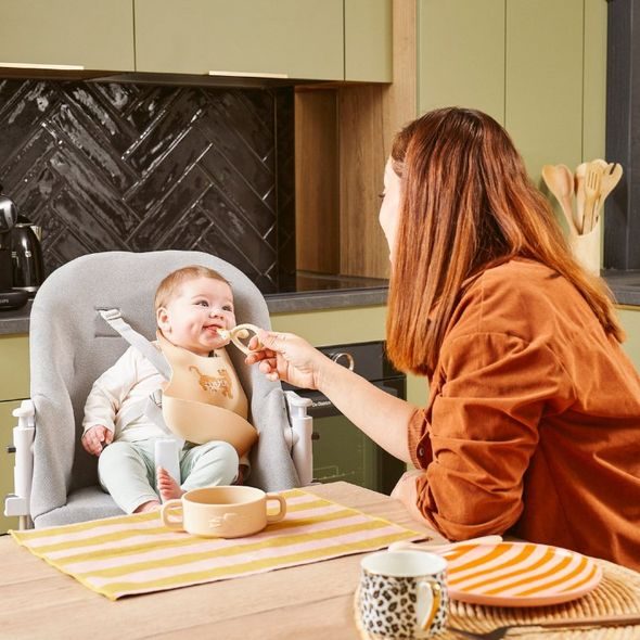 BABYMOOV SILIKONOVÁ LŽIČKA BEIGE - LŽIČKY A PŘÍBORY - KRMENÍ