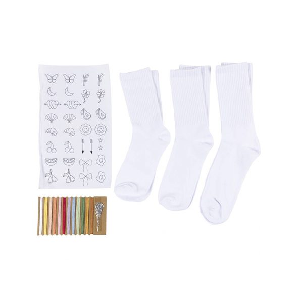 CREATIV COMPANY KREATIVNÍ SADA VYŠÍVÁNÍ PONOŽEK - VÝTVARNÉ POMŮCKY A HRAČKY - PRO DĚTI