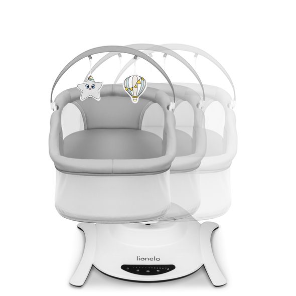 LIONELO BELLA HOUPAČKA GREY CONCRETE SET 2V1 - LEHÁTKA A HOUPADLA - SPINKÁNÍ