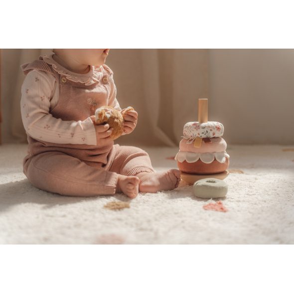 LITTLE DUTCH NASAZOVACÍ KROUŽKY FAIRY GARDEN - STOHOVACÍ HRAČKY - PRO DĚTI