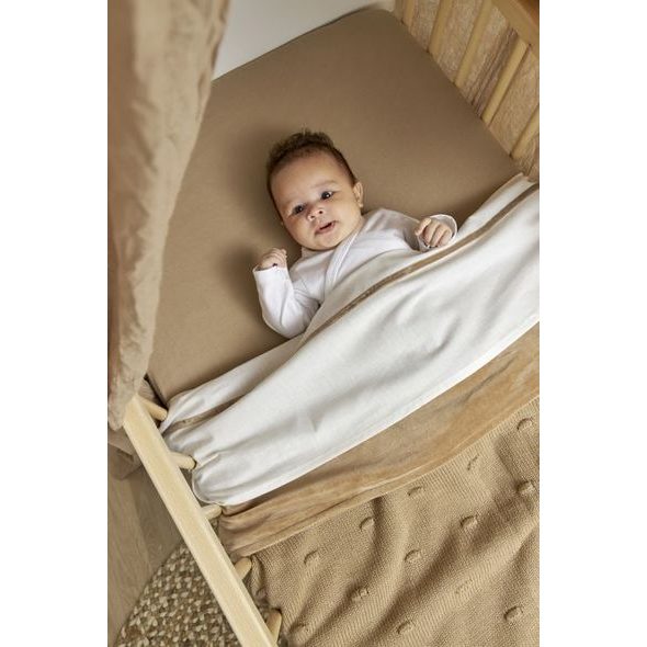 MEYCO ŽERZEJOVÉ PROSTĚRADLO 70X140/150 - TAUPE - PROSTĚRADLA - SPINKÁNÍ