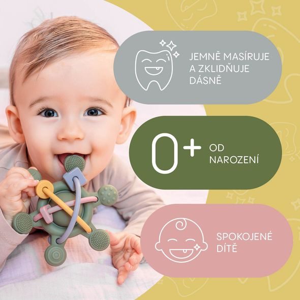 ZOPA SILIKONOVÉ CHRASTÍTKO - CHRASTÍTKA - PRO DĚTI