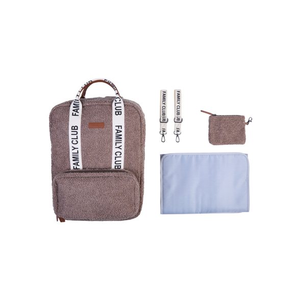 CHILDHOME PŘEBALOVACÍ BATOH FAMILY CLUB SIGNATURE TEDDY SOFT BROWN - PŘEBALOVACÍ BATOHY - KOČÁRKY A PŘÍSLUŠENSTVÍ