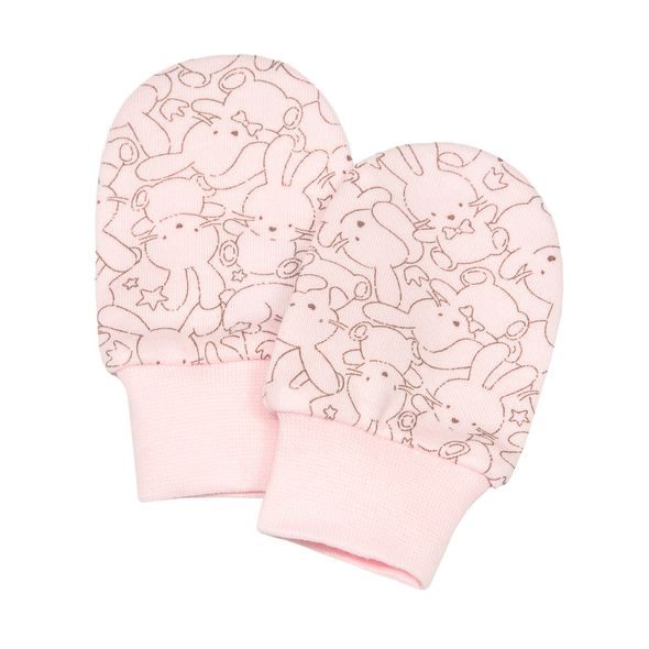 ESITO BAVLNĚNÉ RUKAVIČKY PRO MIMINKO ZÁJA DELICATE PINK - RUKAVIČKY, ŠÁTKY, NÁKRČNÍKY - PRO DĚTI