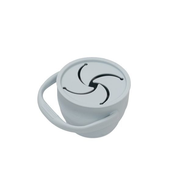 INTERBABY SKLÁDACÍ SILIKONOVÝ HRNEK NA SVAČINKU - MODRÝ - DĚTSKÉ HRNEČKY - KRMENÍ