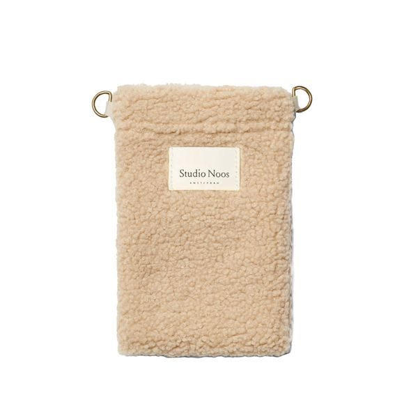 STUDIO NOOS TEDDY PHONE BAG TAŠTIČKA NA TELEFON ECRU - ORGANIZÉRY A KOŠÍKY - KOČÁRKY A PŘÍSLUŠENSTVÍ