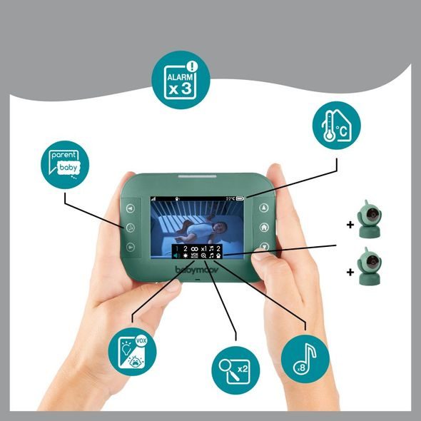 BABYMOOV VIDEO BABY MONITOR YOO-MASTER - ELEKTRONICKÉ CHŮVIČKY - SPINKÁNÍ