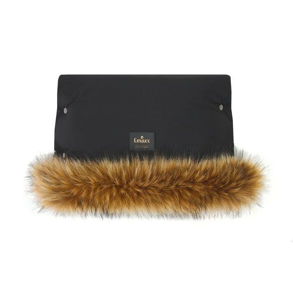 EMITEX RUKÁVNÍK LUXURY SOFT WILD BLACK - RUKÁVNÍKY NA KOČÁREK - KOČÁRKY A PŘÍSLUŠENSTVÍ