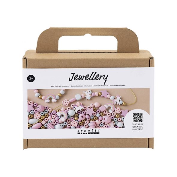 CREATIV COMPANY KREATIVNÍ SADA ŠPERKY Z KORÁLKŮ PASTELOVÉ BARVY - NAVLÉKÁNÍ - PRO DĚTI