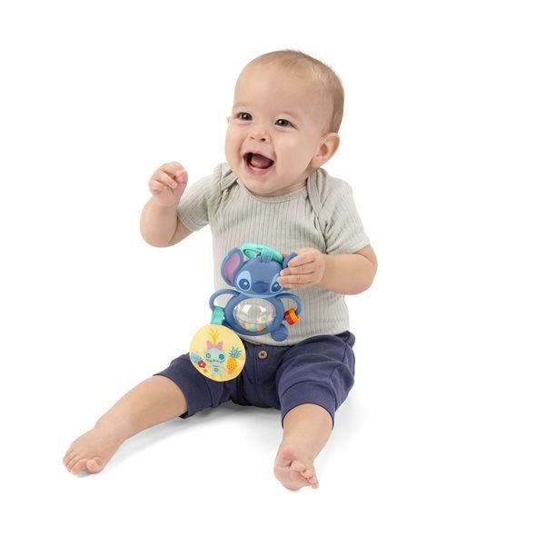 BRIGHT STARTS HRAČKA NA C KROUŽKU SENZORICKÁ STITCH TUMMY TUMBLE™ 0M+ - SENZORICKÉ HRAČKY - PRO DĚTI