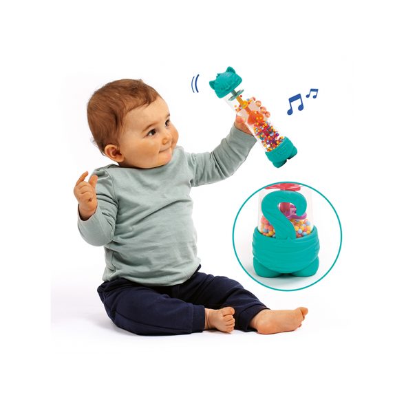 LUDI CHRASTÍTKO S KORÁLKY DEŠŤOVÁ HŮLKA - CHRASTÍTKA - PRO DĚTI