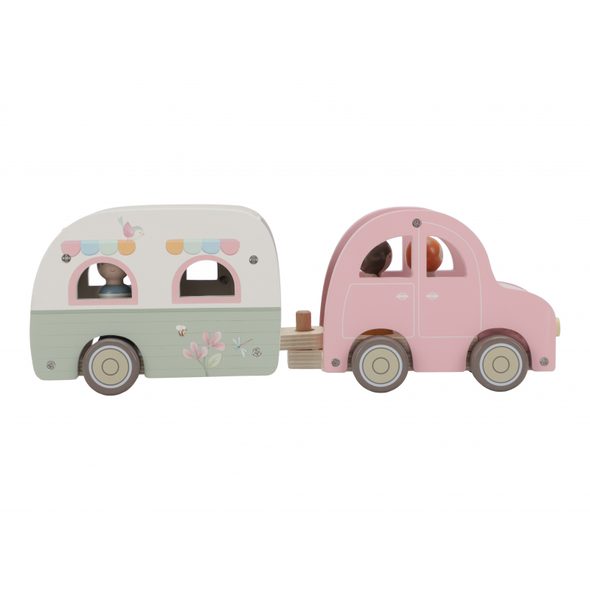 LITTLE DUTCH AUTO S KARAVANEM DŘEVĚNÉ - DŘEVĚNÉ HRAČKY - PRO DĚTI