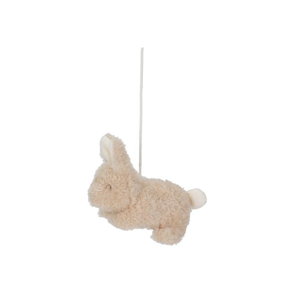 LITTLE DUTCH HUDEBNÍ KOLOTOČ DŘEVĚNÝ NEWBORN NATURALS - FARMA - PRO DĚTI