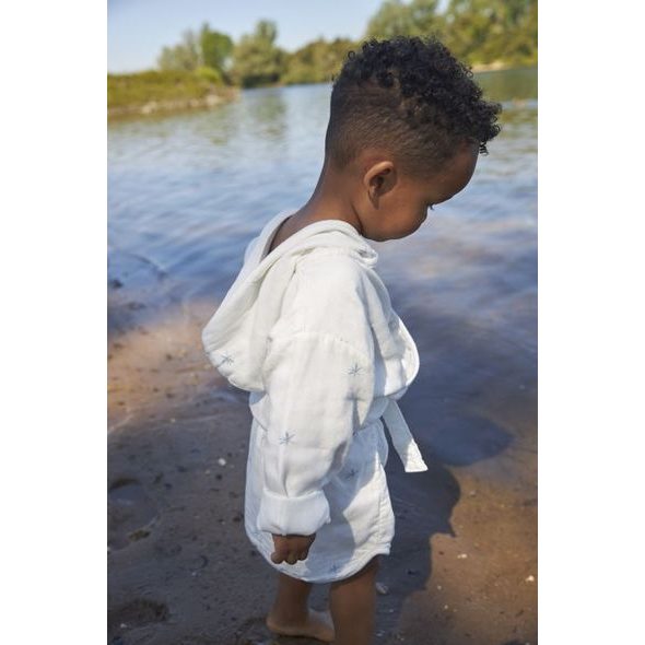 MEYCO BAMBUSOVÝ ŽUPAN IBIZA 110/116 - DENIM - OSUŠKY A DĚTSKÉ ŽUPANY - KOUPÁNÍ A ZDRAVÍ