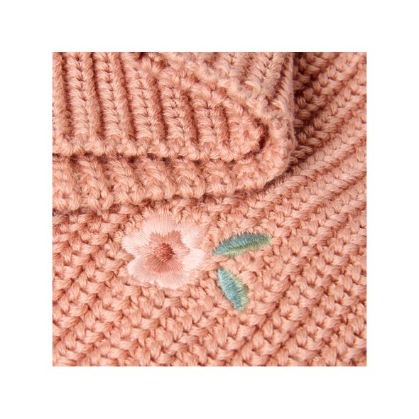 LITTLE DUTCH ŠÁLA PLETENÁ KRUHOVÁ DEEP PINK ONE SIZE - ČEPIČKY A KLOBOUČKY - PRO DĚTI
