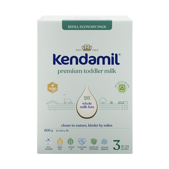 KENDAMIL PREMIUM 3 (600 G) - KOJENECKÁ MLÉKA - KRMENÍ