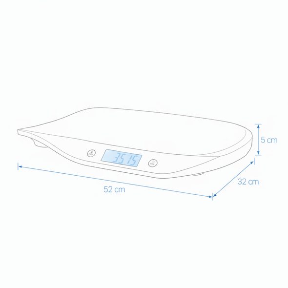 PETITE&MARS DIGITÁLNÍ VÁHA PRO KOJENCE BALANCE - KOJENECKÉ VÁHY - KOUPÁNÍ A ZDRAVÍ