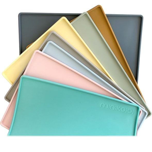 MINIKOIOI PODLOŽKA SILIKONOVÁ BUBBLE BEIGE - MISKY, TALÍŘKY A PODLOŽKY - KRMENÍ