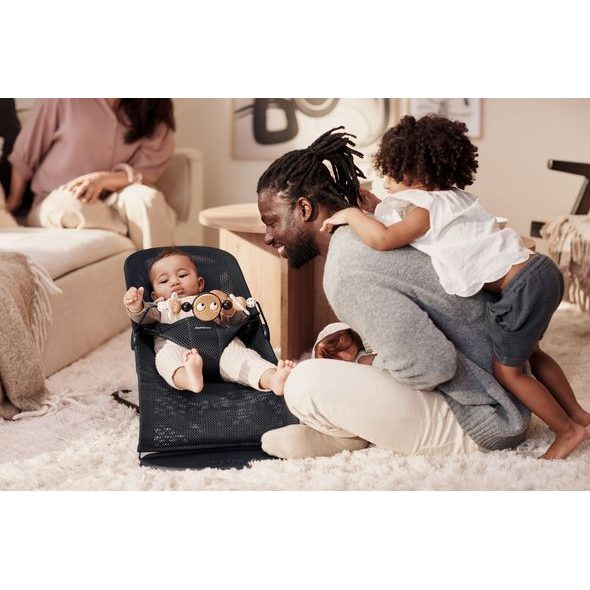 BABYBJÖRN HRAČKA NA LEHÁTKO OČIČKA GOOGLY EYES, BLACK/WHITE - LEHÁTKA A HOUPADLA - SPINKÁNÍ