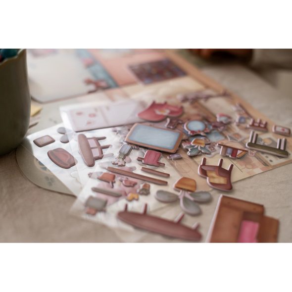 LITTLE DUTCH KNÍŽKA SE SAMOLEPKAMI DŮM ROSA - LITTLE DUTCH - PRO DĚTI