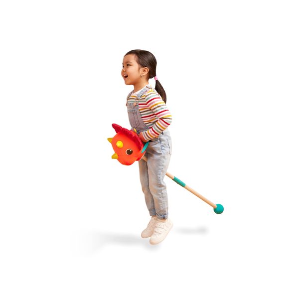 B-TOYS DINOSAURUS NA TYČI TOMMY TRICERATOPS - PLYŠOVÁ ZVÍŘATA - PRO DĚTI