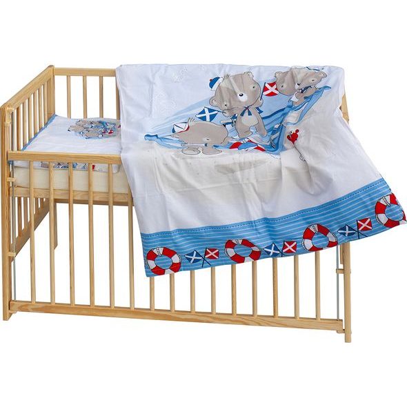 SCARLETT DĚTSKÁ POSTÝLKA S KOMPLETNÍ VÝBAVOU SCARLETT 120 X 60 CM - RATY - DŘEVĚNÉ POSTÝLKY - SPINKÁNÍ