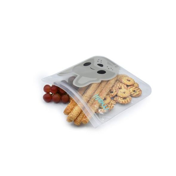 MELII OPAKOVATELNĚ POUŽITELNÉ SÁČKY NA SVAČINU 4KS - BULDOČEK, ŽRALOK - KRABIČKY NA SVAČINU - KRMENÍ