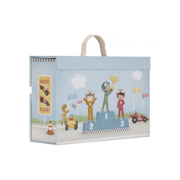 LITTLE DUTCH ZÁVODNÍ DRÁHA S DOPLŇKY V KUFŘÍKU - LITTLE DUTCH - PRO DĚTI