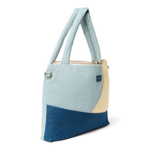 STUDIO NOOS PATCHWORK DIAPER BAG PŘEBALOVACÍ TAŠKA DENIM - ORGANIZÉRY A KOŠÍKY - KOČÁRKY A PŘÍSLUŠENSTVÍ