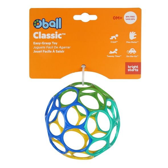 OBALL HRAČKA OBALL™ CLASSIC 10 CM MODRO/ZELENÁ 0M+ - KOUSÁTKA - PRO DĚTI