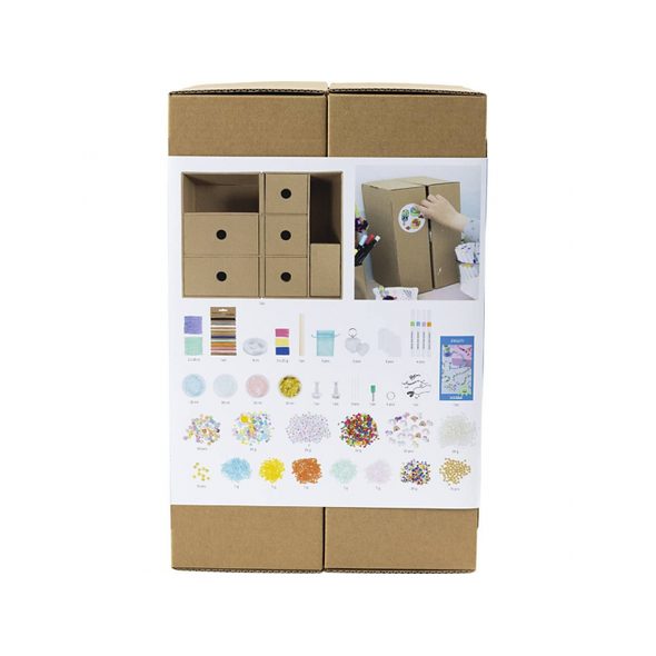 CREATIV COMPANY KREATIVNÍ SADA MAXI BOX SE ZÁSUVKAMI ŠPERKY - NAVLÉKÁNÍ - PRO DĚTI