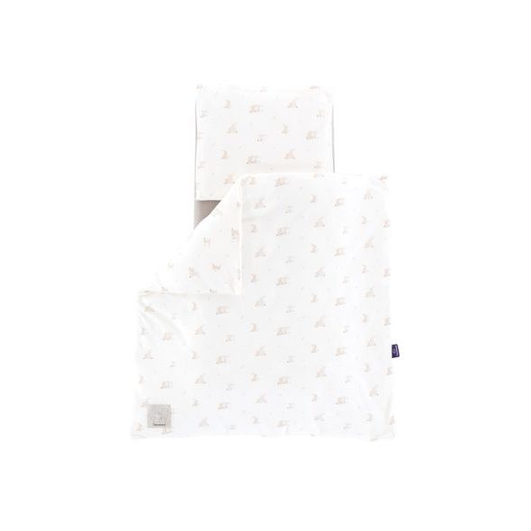 TRÄUMELAND POVLEČENÍ DO KOLÉBKY JERSEY 80/80 + 35/40 HOPHOP BUNNY BEIGE - POVLEČENÍ DO POSTÝLKY - SPINKÁNÍ