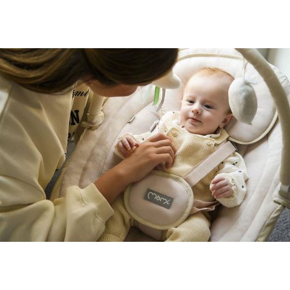 MOMI ELEKTRICKÉ HOUPÁTKO MOMI KENANI BÉŽOVÉ - LEHÁTKA A HOUPADLA - SPINKÁNÍ