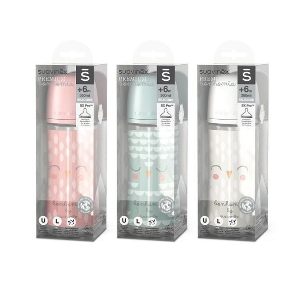 SUAVINEX SUAVINEX | LÁHEV BONHOMIA 360 ML FYZIOLOGICKÁ SX PRO +6 LF - KOJENECKÉ LAHVE - KRMENÍ