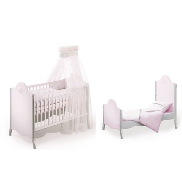 SCHARDT DĚTSKÁ KOMBI POSTÝLKA "A PRINCESS WORLD", 70X140 CM - DŘEVĚNÉ POSTÝLKY - SPINKÁNÍ