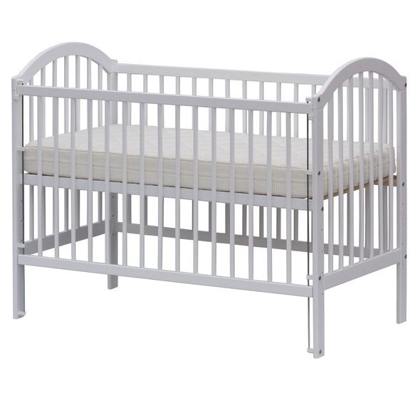 SCARLETT DĚTSKÁ POSTÝLKA SCARLETT ALENKA - BÍLÁ (BOROVICE) - STAHOVACÍ BOČNICE - 120 X 60 CM - DŘEVĚNÉ POSTÝLKY - SPINKÁNÍ