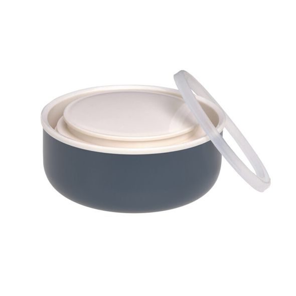 LÄSSIG FOOD JAR MEDIUM HAPPY PRINTS MIDNIGHT BLUE - TERMOOBALY A TERMOSKY - KRMENÍ