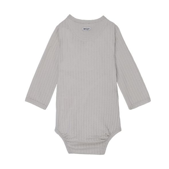 LODGER ROMPER LS SEERSUCKER STEEL 80 - BODY - PRO DĚTI