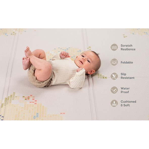 TAF TOYS HRACÍ DEKA PĚNOVÁ BLOOM - HRACÍ PODLOŽKY NA ZEM - SPINKÁNÍ