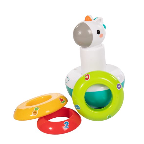 BO JUNGLE PLASTOVÁ HRAČKA B-ROLLY POLLY UNICORN - STOHOVACÍ HRAČKY - PRO DĚTI