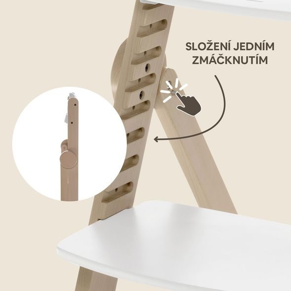 ZOPA DŘEVĚNÁ JÍDELNÍ ŽIDLIČKA CLIPP & CLAPP + DÁREK - JÍDELNÍ ŽIDLIČKY DŘEVĚNÉ - KRMENÍ