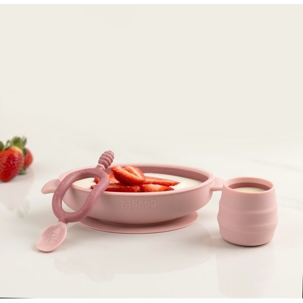 BIBADO SILIKONOVÁ MISKA S PŘÍSAVKOU BLUSH - MISKY, TALÍŘKY A PODLOŽKY - KRMENÍ