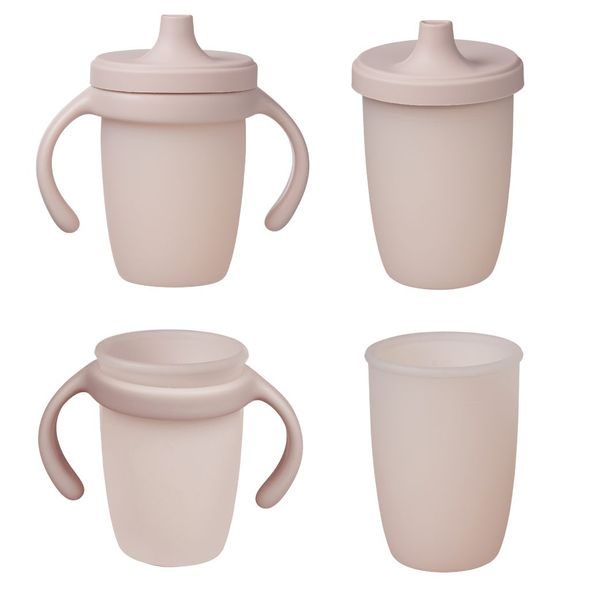 B.BOX SILIKONOVÝ HRNEČEK S PÍTKEM 240 ML - RŮŽOVÝ - DĚTSKÉ HRNEČKY - KRMENÍ