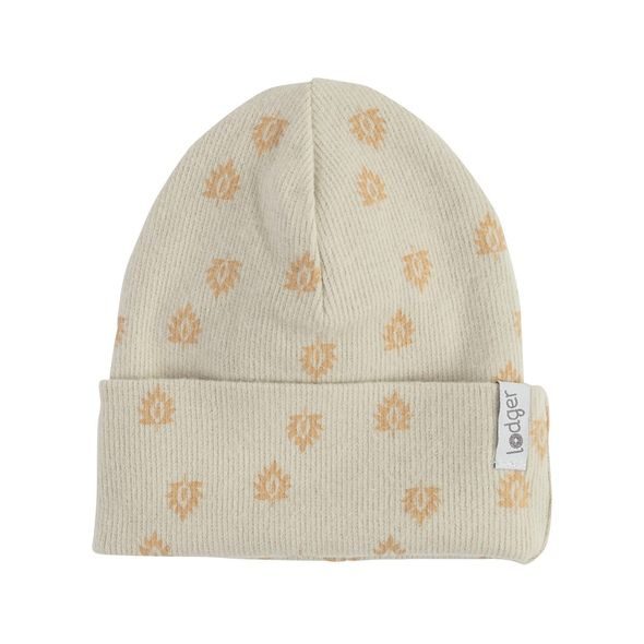 LODGER BEANIE PRINT RIB BIRCH 1 - 2 ROKY - ČEPIČKY A KLOBOUČKY - PRO DĚTI